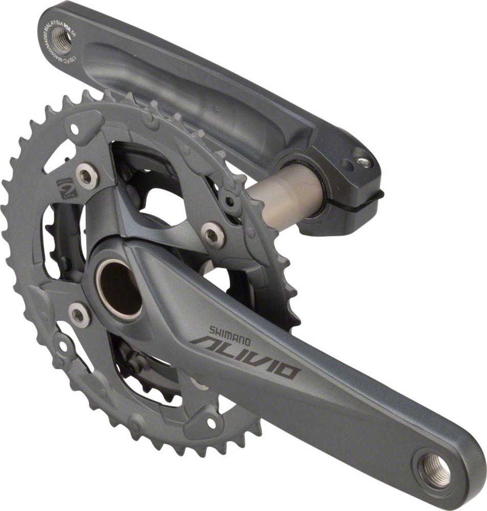 Shimano Alivio M4050 9-Speed 40//30//22t 170mm Hollowtech II 96//64mm Crankset