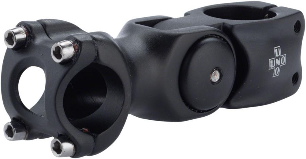 Kalloy Uno 820 Adjustable 1-1//8 Threadless Stem 25.4 x 90mm Black