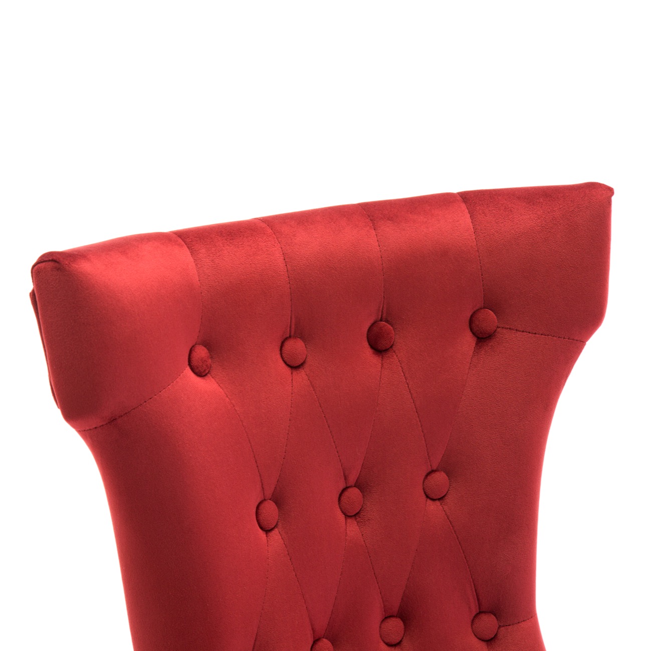 Set of 2 Elegant Tufted Design Fabric Upholstered Modern Dining Chairs