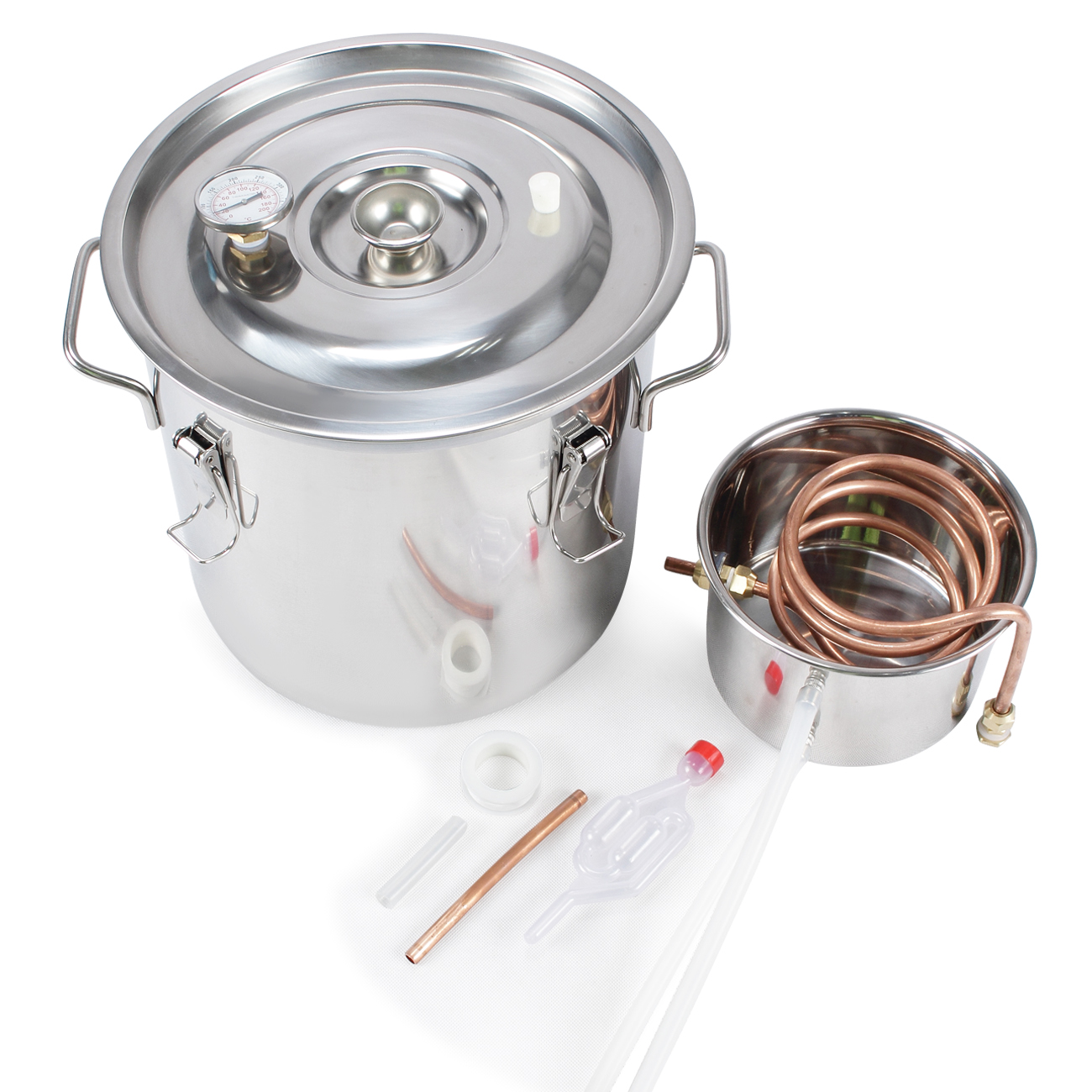 5 Gallon 18L Water Distiller Wine Alcohol Stainless Steel Boiler Wine Making Kit eBay