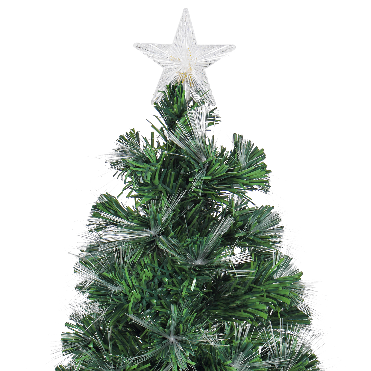 7ft Pre-Lit Fiber Optic Artificial Christmas Tree Snow Multicolor Lights Stand | eBay