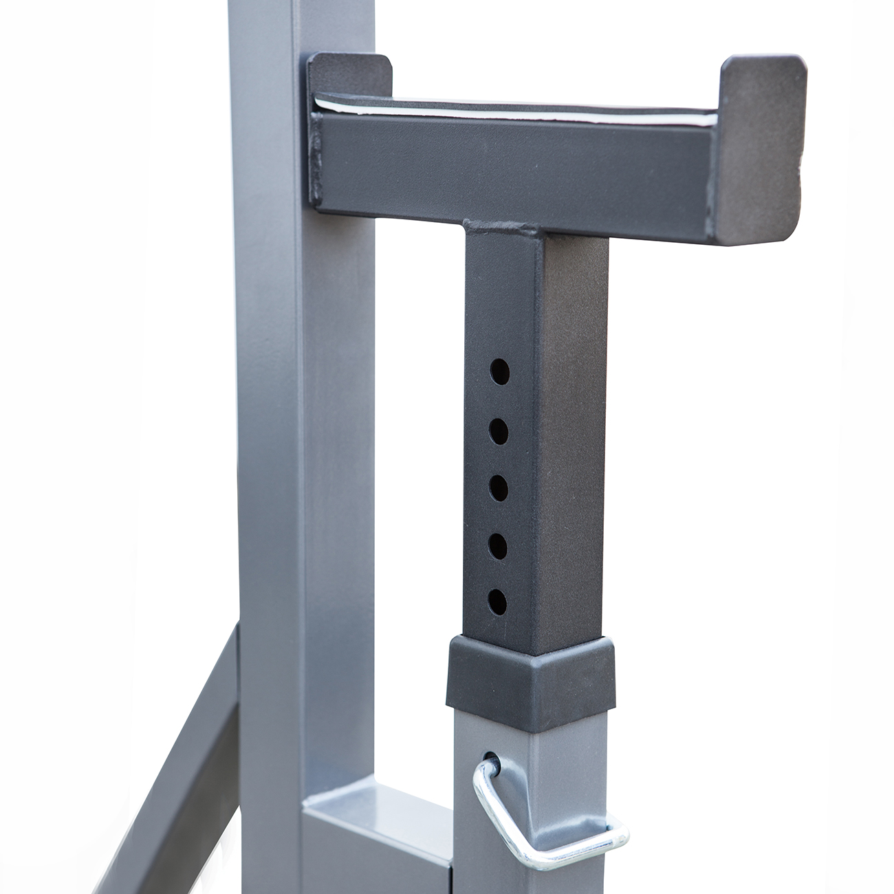 2pcs Adjustable Rack Standard Steel Squat Stands Barbell Free Press