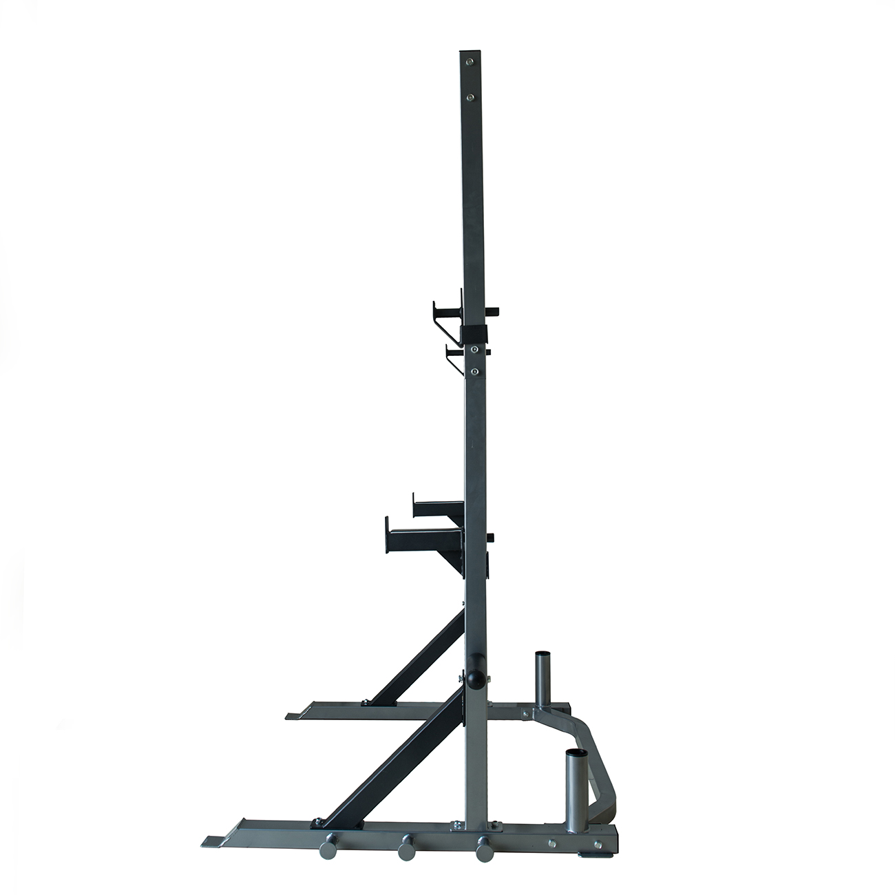 Deluxe Power Rack Barbell Band Post Spotter Olympic Plate & Bar Storage Peg eBay