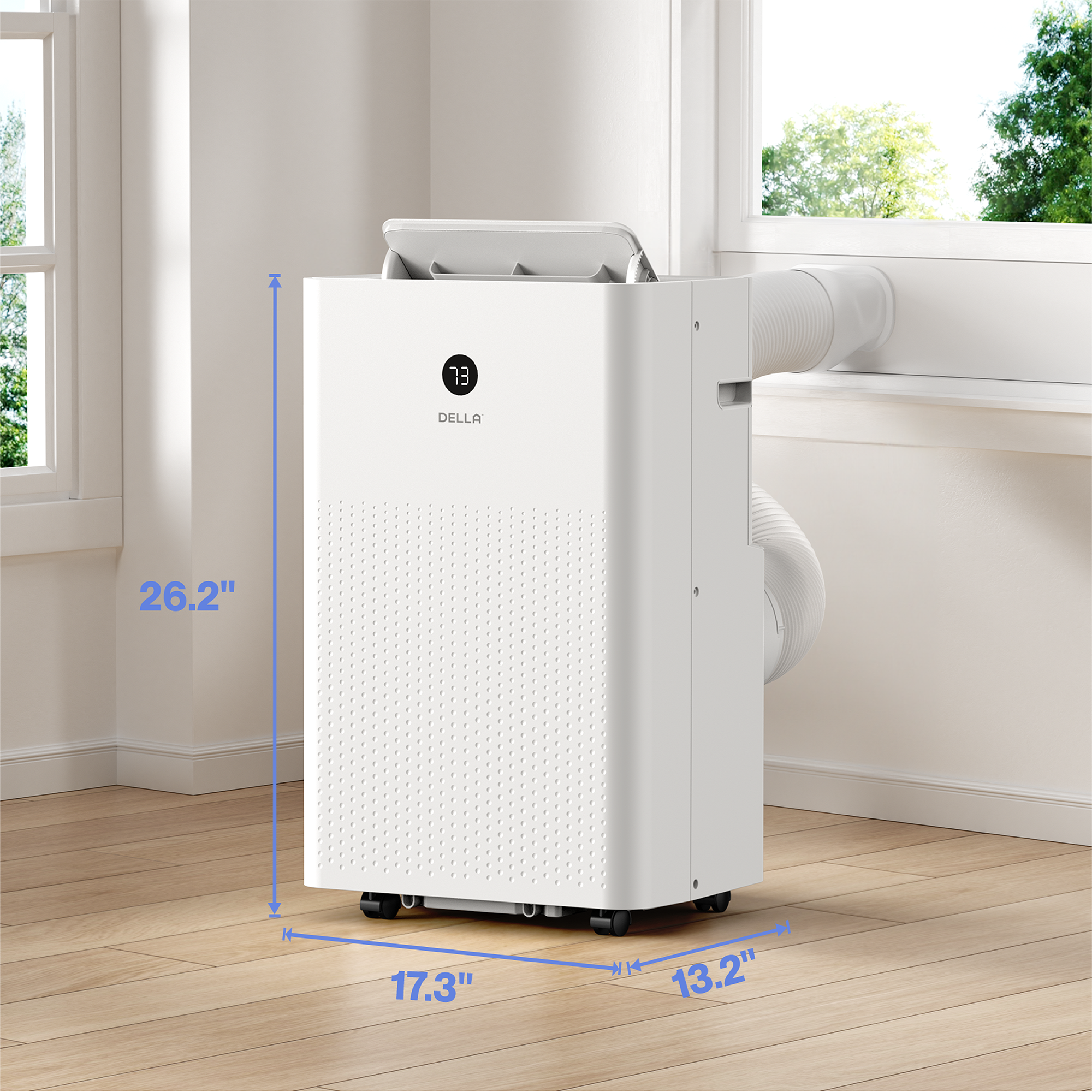14,000BTU Portable Air Conditioner w/Heat Pump, Cools Up To 650 Sq.Ft.
