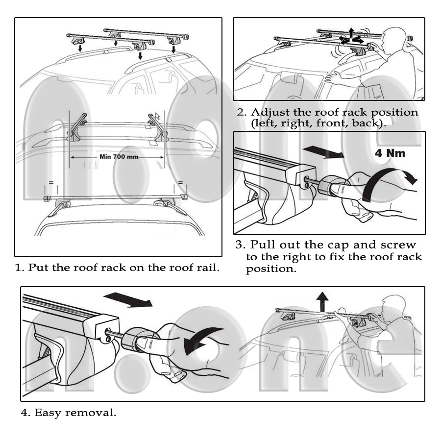 ROOF RACK KEY Lock Cross Bar Top Rail Luggage Aluminum Cargo Carrier