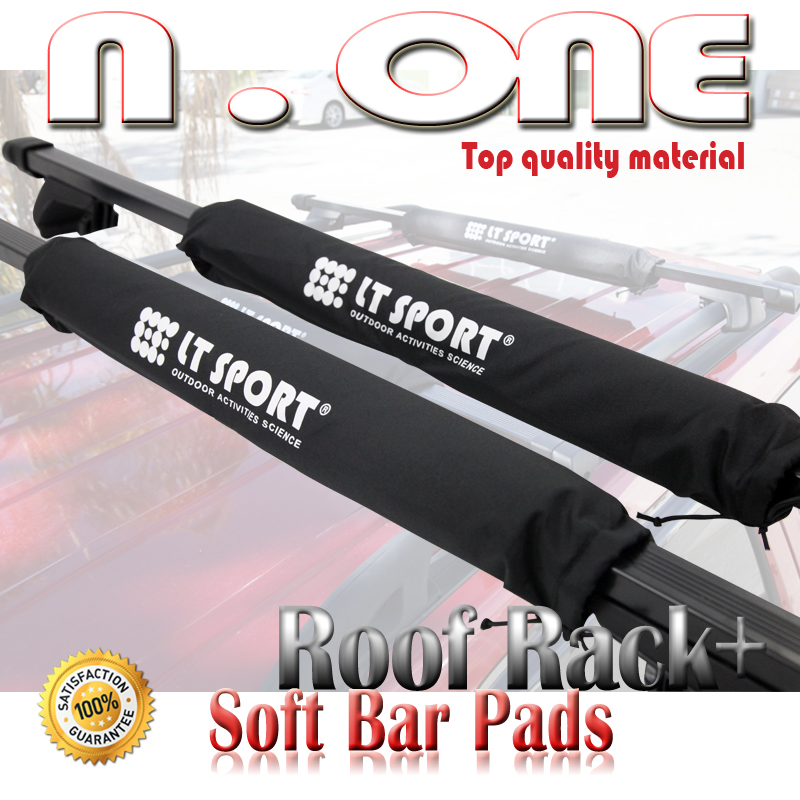 FX45 FX35 FX50 BLACK Roof Top CROSSBARS RAIL RACK CROSS BARS KIT w/ Pad
