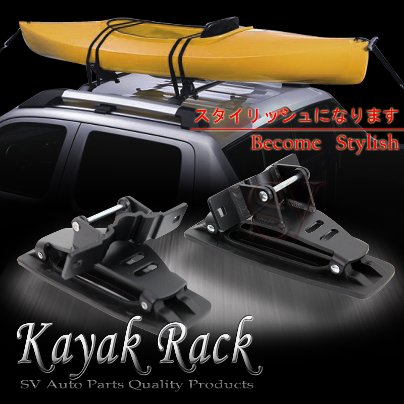 4X Saddle Kayak Carrier Rack Snowboard Boat Canoe Surf Car Top Mount SUV TruckBE