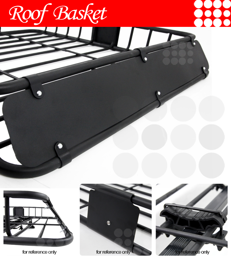 43& UNIVERSAL ROOF Basket Cross Bar Top Mount Cargo Rack Storage
