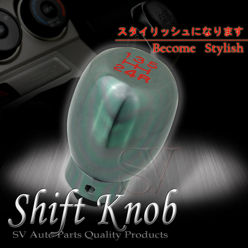FIT 00-11 TOYOTA MANUAL GEAR GUNMETAL 5 SPEED STICK SHIFT KNOB LEVER
