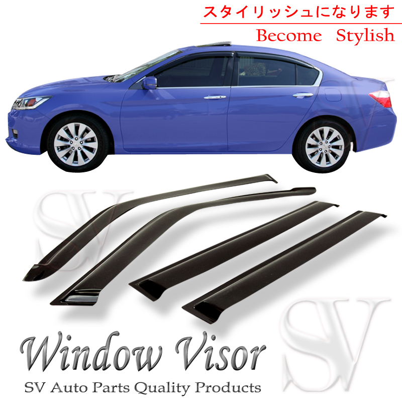 Fit 20132016 Honda Accord Sedan window visor shade vent wind rain