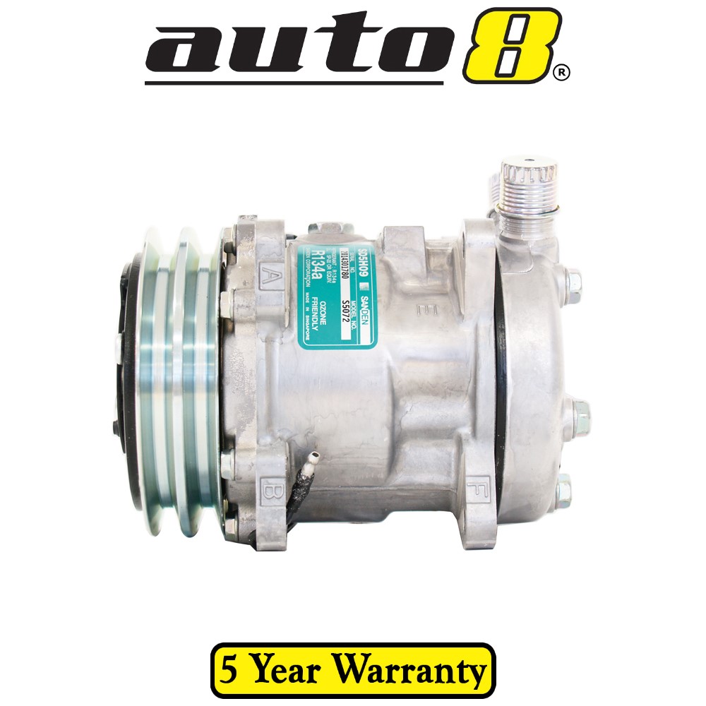 New OEM Sanden AC Compressor S5072 S5071 12 volt SD5H09 R134a SD505 REPLACEMENT