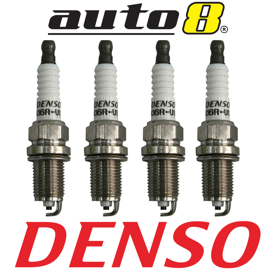 4 x Denso K16R-U11 Spark Plugs for Toyota Corolla Yaris Avensis Echo ...