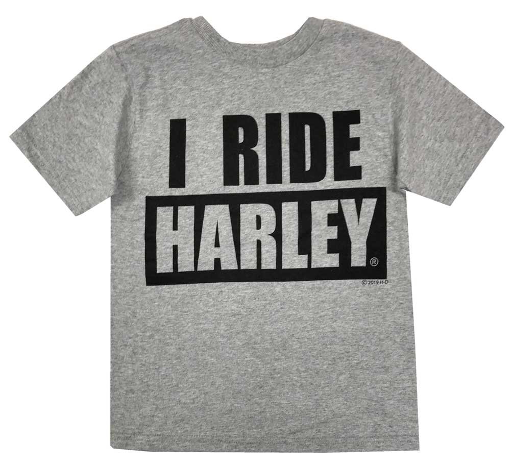 Black Harley-Davidson Little Boy/'s Approaching Icon Short Sleeve Crew Tee