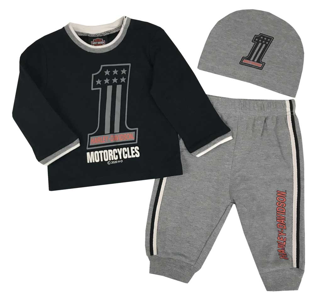 harley davidson baby boy gift set