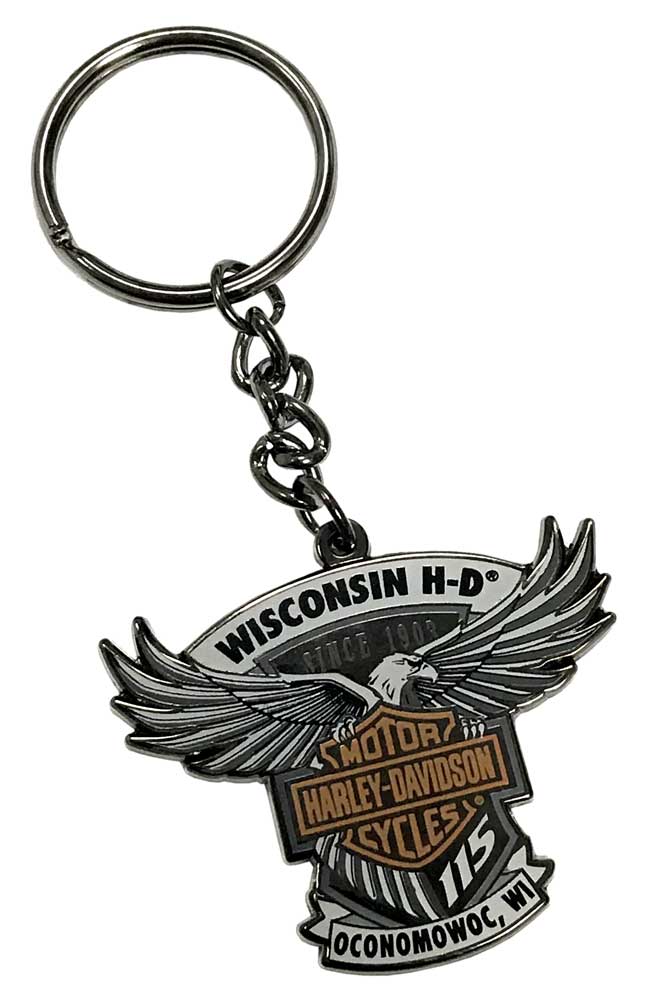 HarleyDavidson 115th Anniversary Wisconsin HD Keychain Limited
