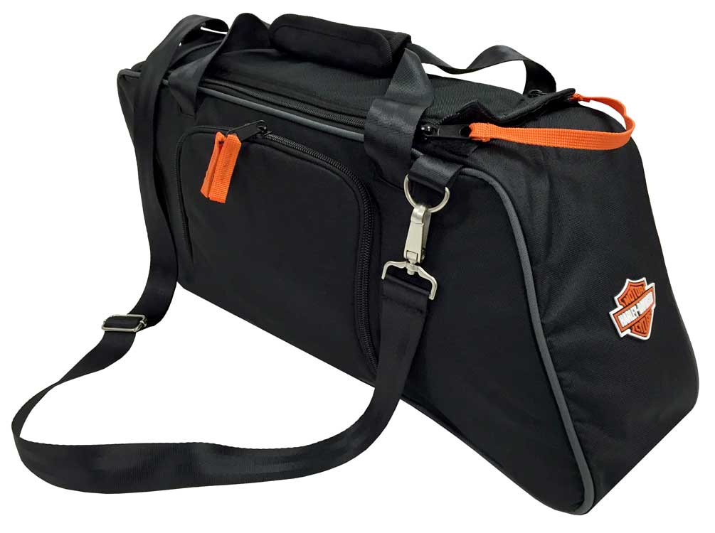 HarleyDavidson Saddlebag Utility Tote Cooler, Bar & Shield Logo, Black