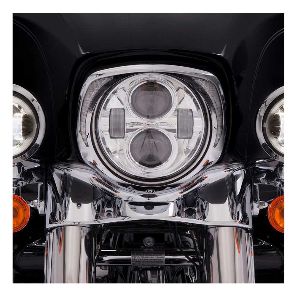 Ciro Fang LED Headlight Bezels, Fits Harley '14up Touring Models