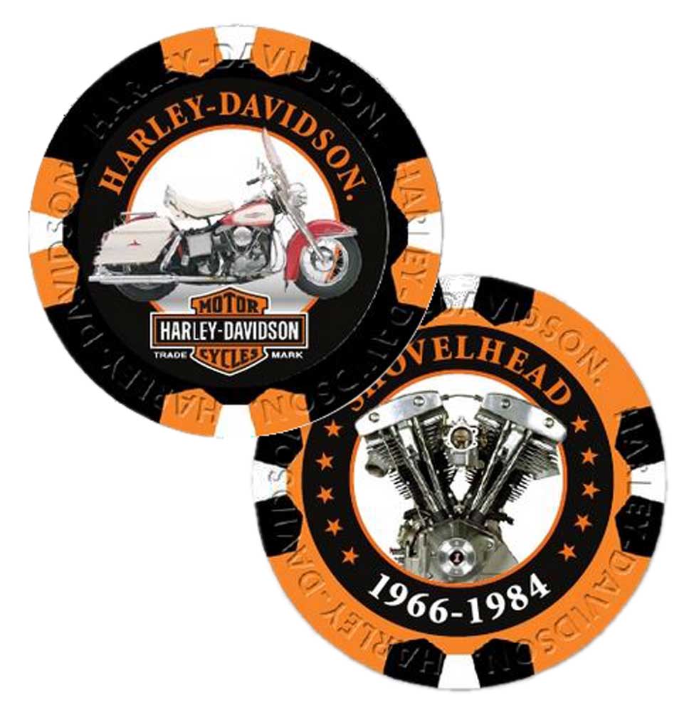 HarleyDavidson Limited Edition Series 6 Poker Chips Pack, Black
