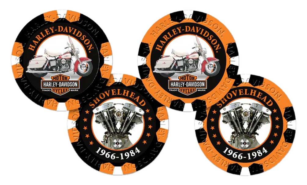 HARLEYDAVIDSON Limited Edition Series 6 POKER CHIPS Pack, Black