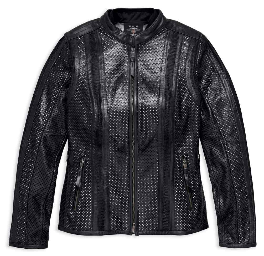 HarleyDavidson Women's Venos Perforated Leather Jacket w/ Coolcore