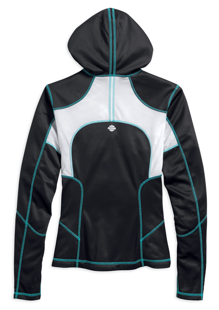 Harley-Davidson Womens Wind Resistant Soft Shell Mid-Layer Black Casual Jacket 98584-17VW