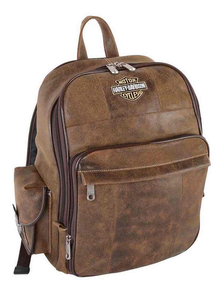 harley davidson leather backpack purse