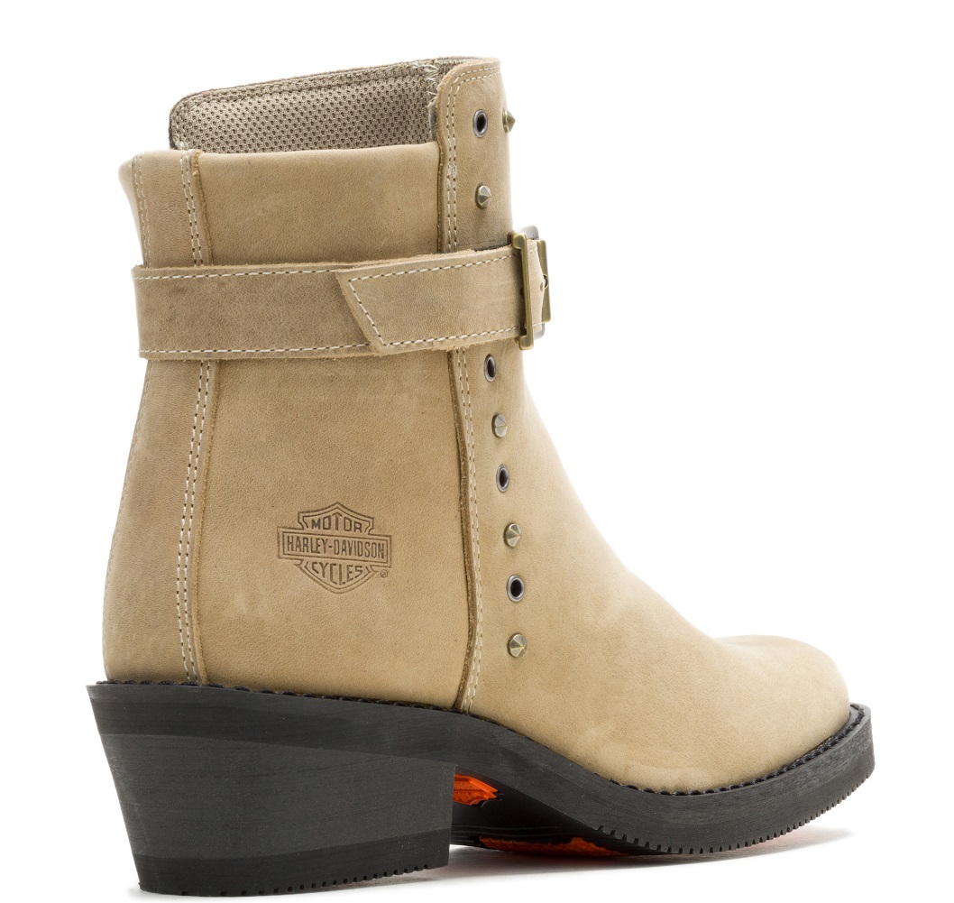 Harley-Davidson Women's Mira 5-Inch Black or Sand Fashion Leather Boots, D84820 - Picture 7 of 8