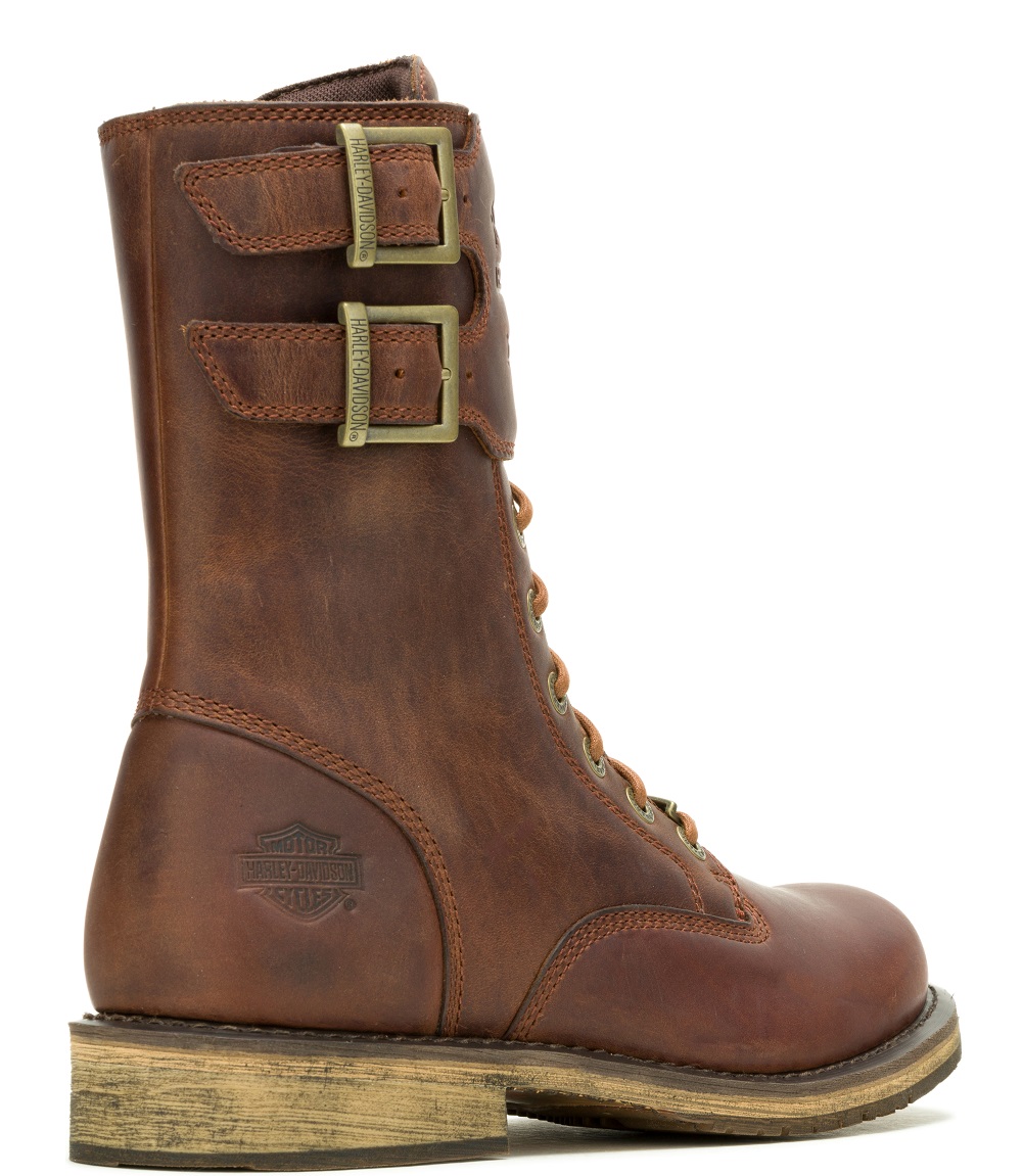 Harley-Davidson Men's Vntgmoto Tall 9-Inch Black or Brown Fashion Boots, D93873 - Picture 7 of 8