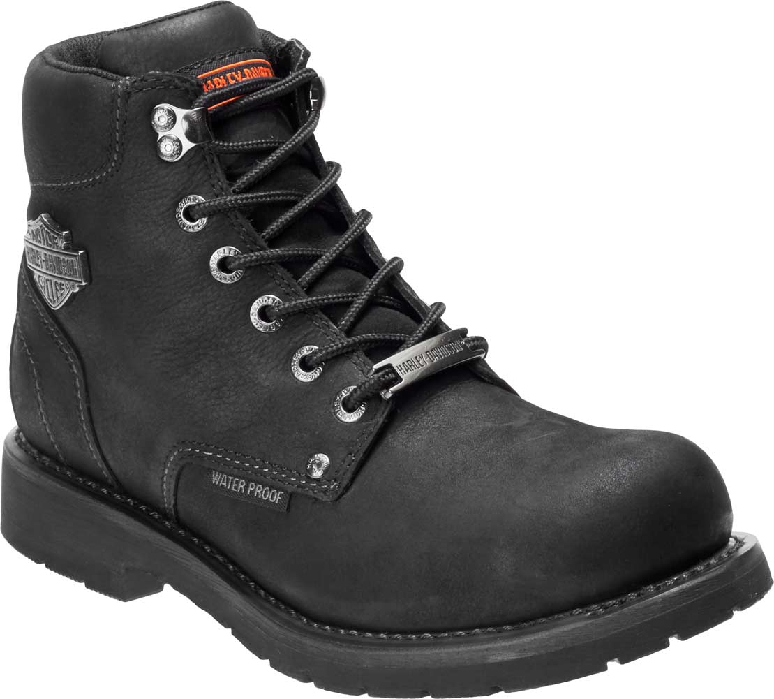Harley-Davidson Men's Glenhurst 5.5-In Black or Olive WP Motorcycle Boots  D96190 | eBay