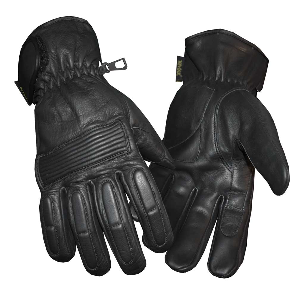 Redline Men's Winter Gloves w/ Kevlar Palms & Thinsulate Lining, Black