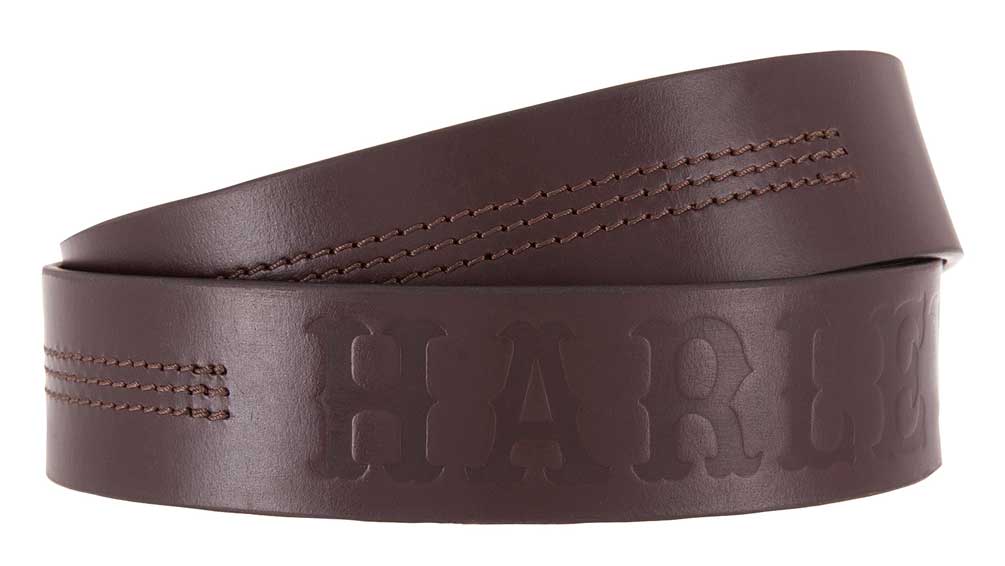 HarleyDavidson Men's Heritage Stitched Genuine Leather Belt HDMBT11623