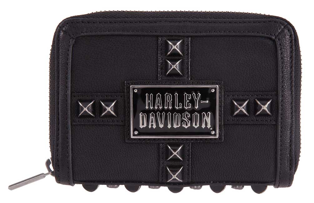 HarleyDavidson Women's Ride the Line Leather ZipAround Wallet