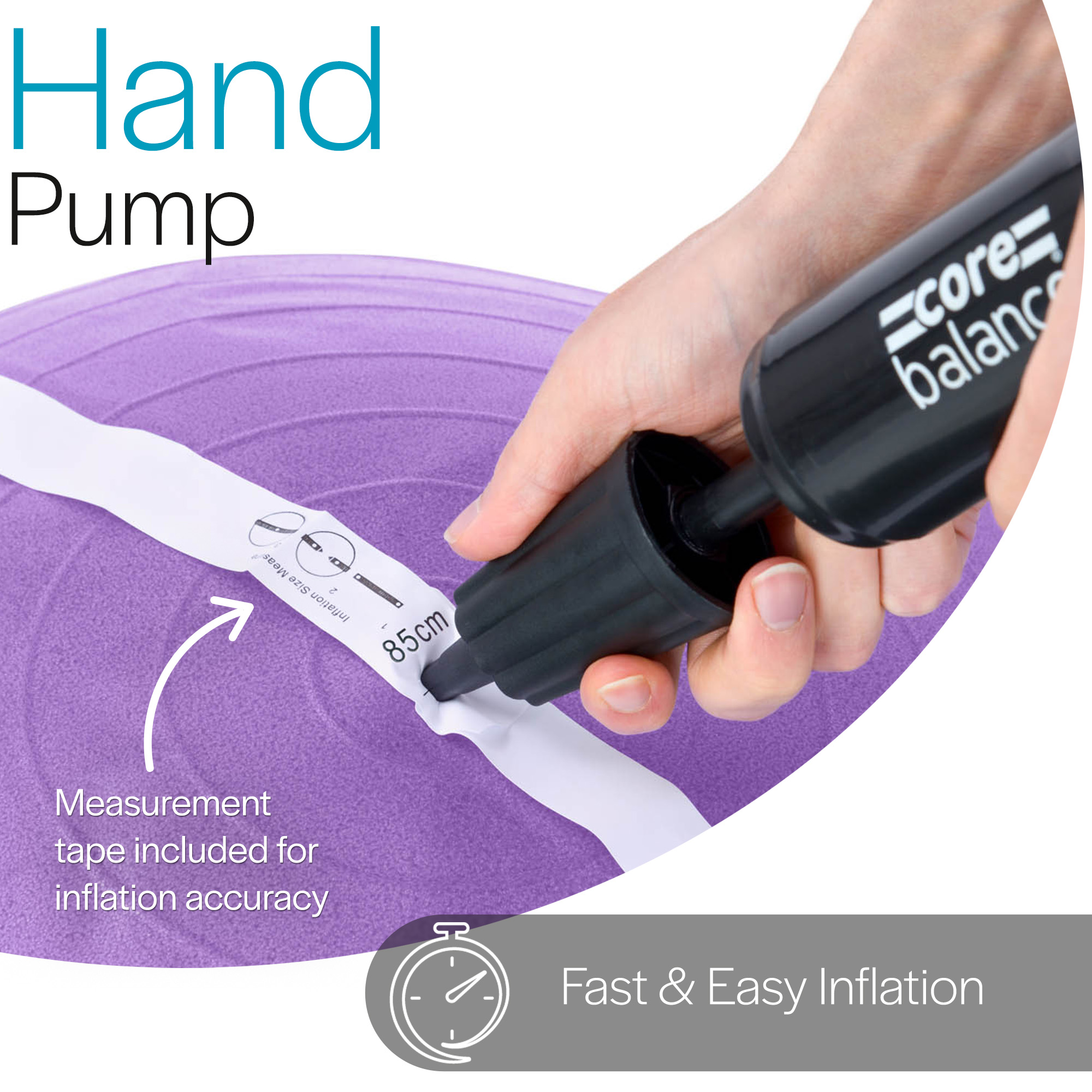Gym Ball Exercise Fitness Yoga Pregnancy Anti Burst 55cm 65cm 75cm 85cm Pump - Picture 122 of 131