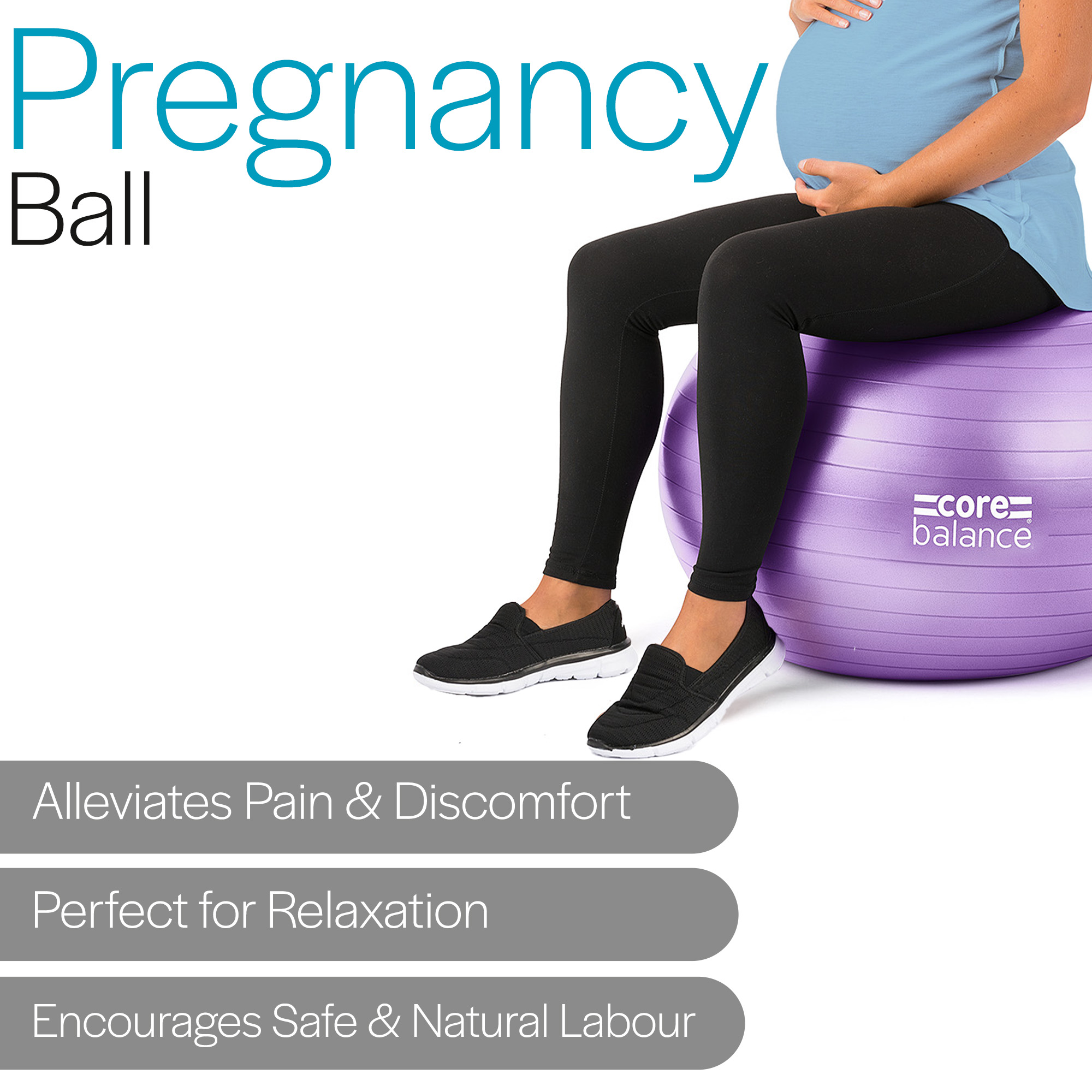 Gym Ball Exercise Fitness Yoga Pregnancy Anti Burst 55cm 65cm 75cm 85cm Pump - Picture 26 of 131