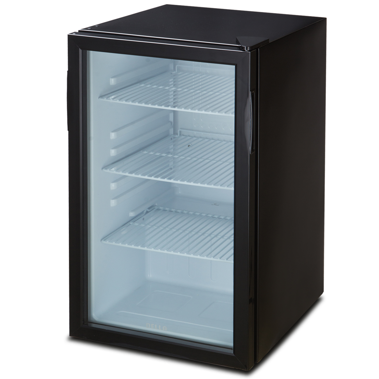 Compact Refrigerator Mini Fridge Glass Door Cooler w/ Led Interior