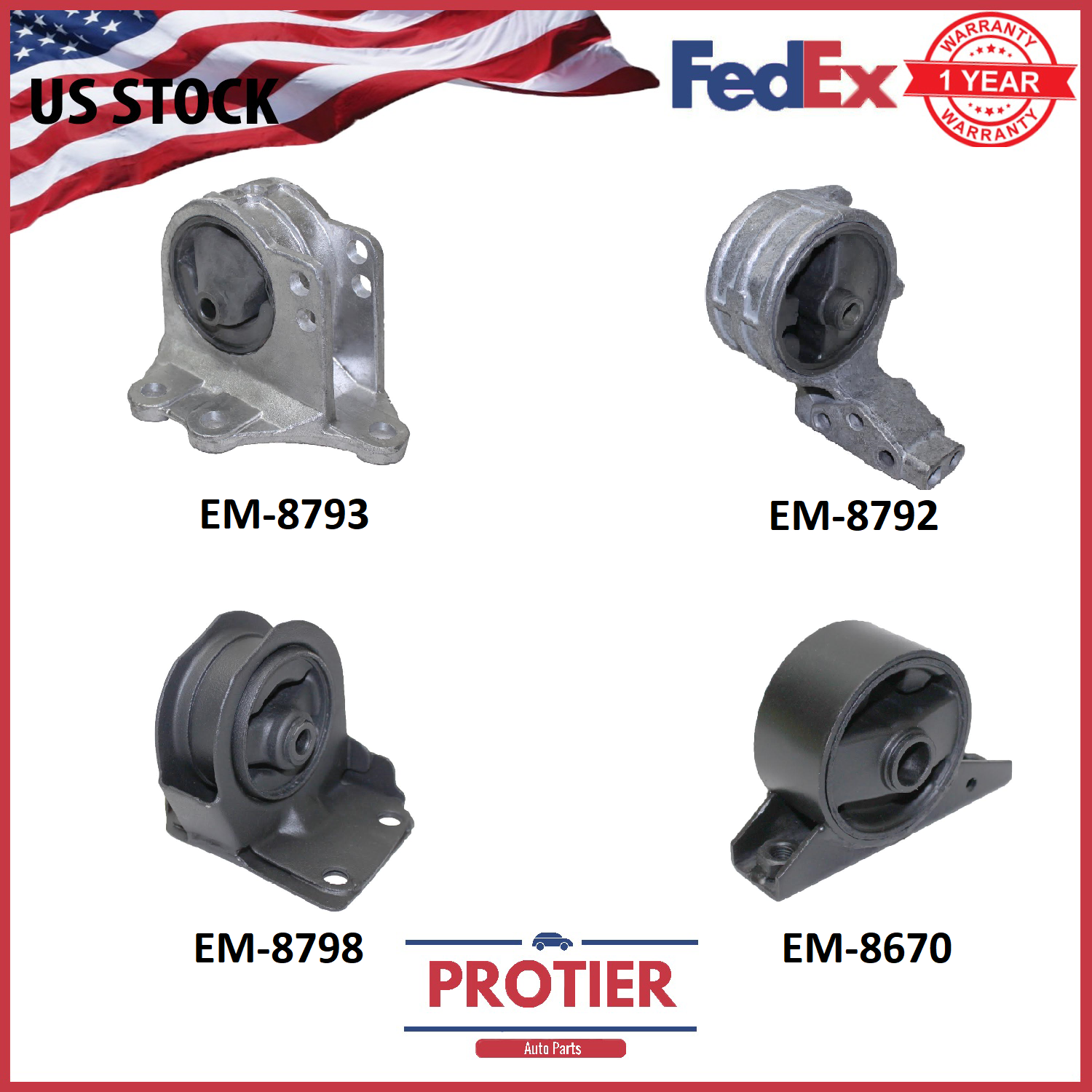 Motor & Trans Mount Set for 19961999 Mitsubishi Eclipse 2.0L Turbo/ 2