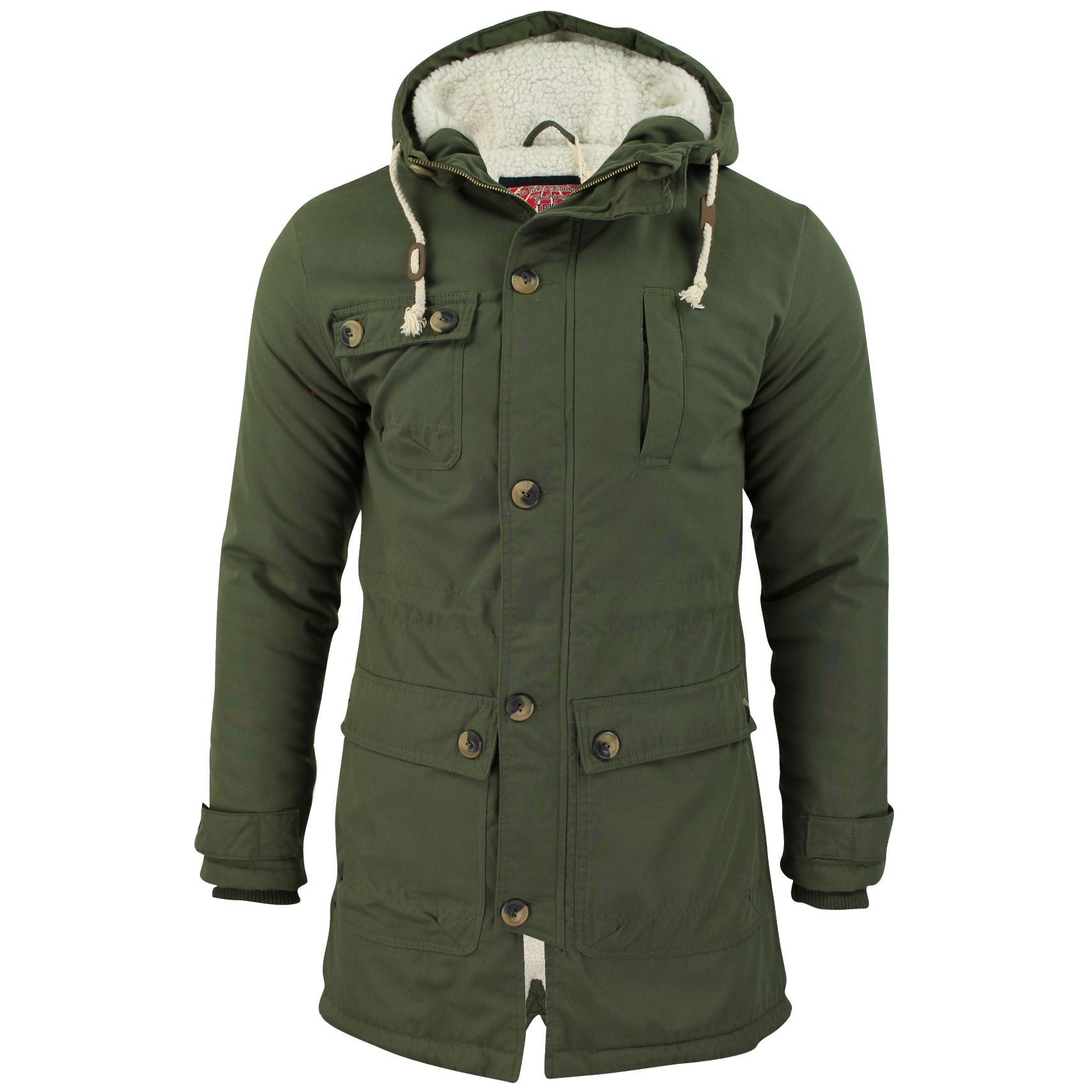 Mens Parka Jacket Tokyo Laundry 'Braxton' Fishtail Snorkel Hoodie