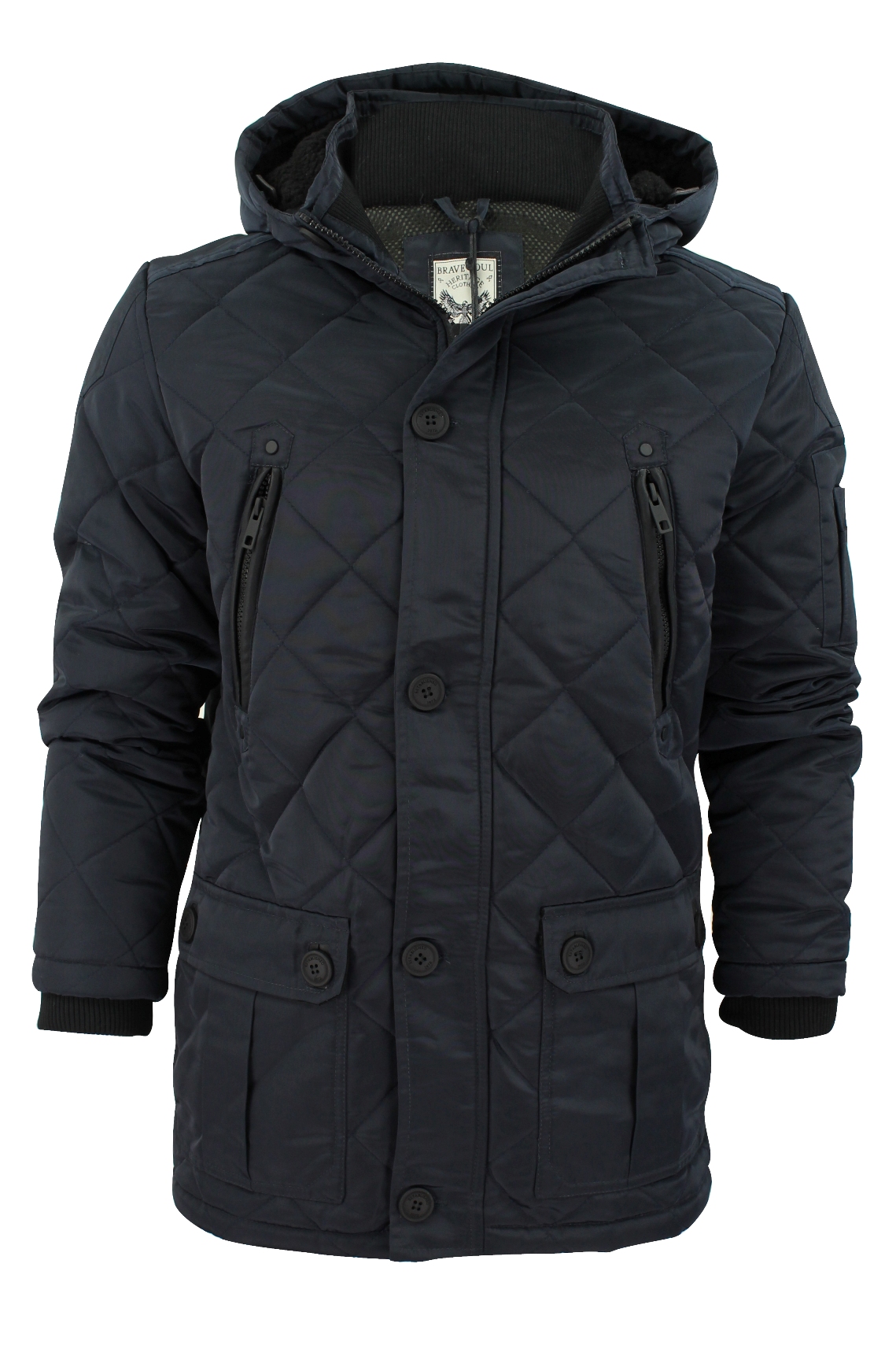 quilted jacket men with hood