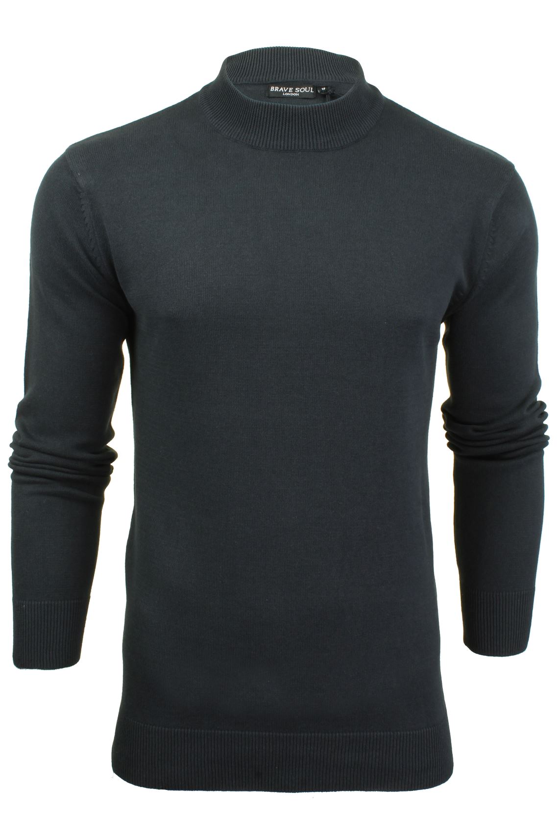 Brave Soul Mens Turtle Neck Jumper