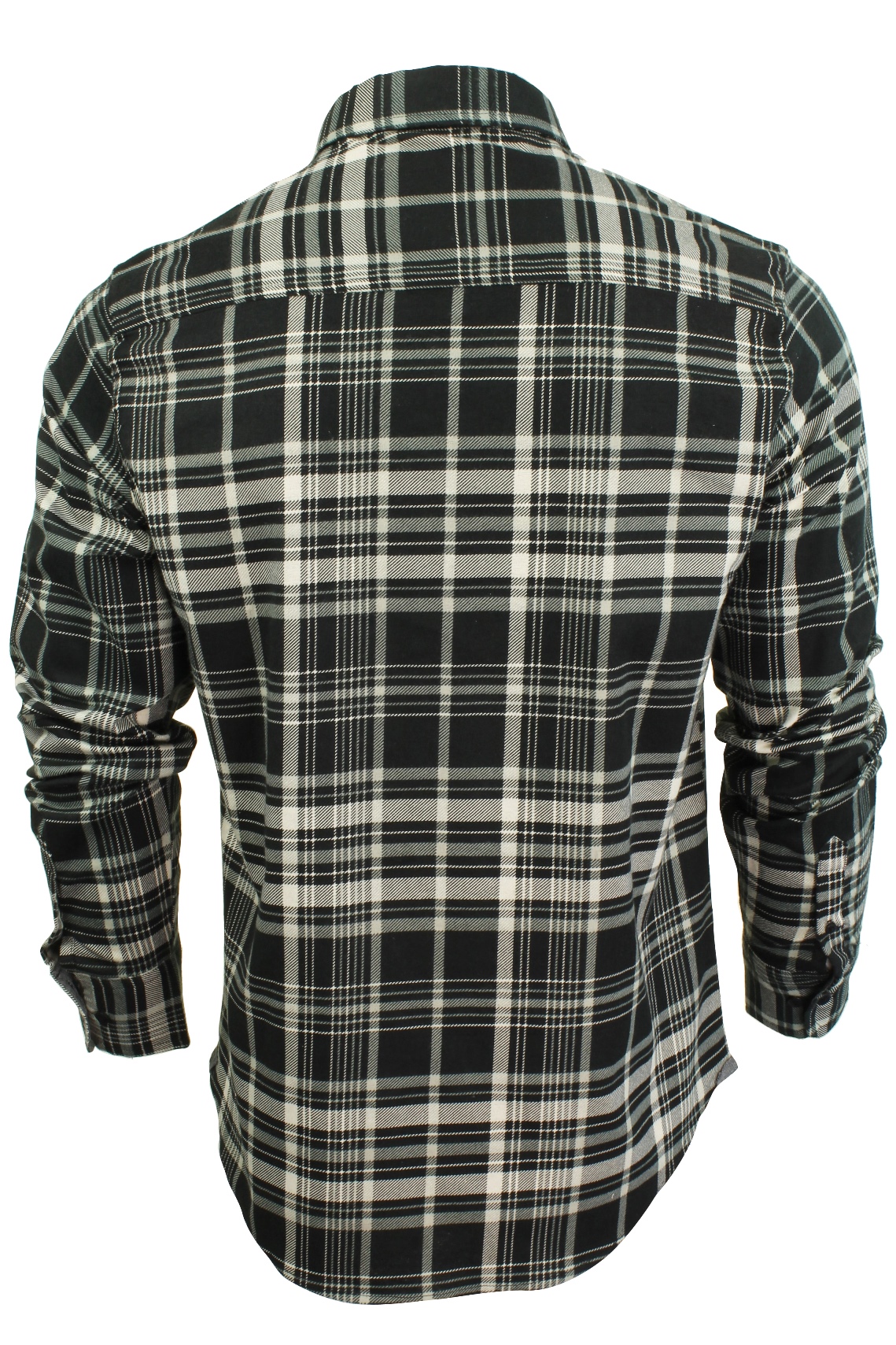 Mens Shirt by Brave Soul /'Tame/' Long Sleeved Soft Brushed Check