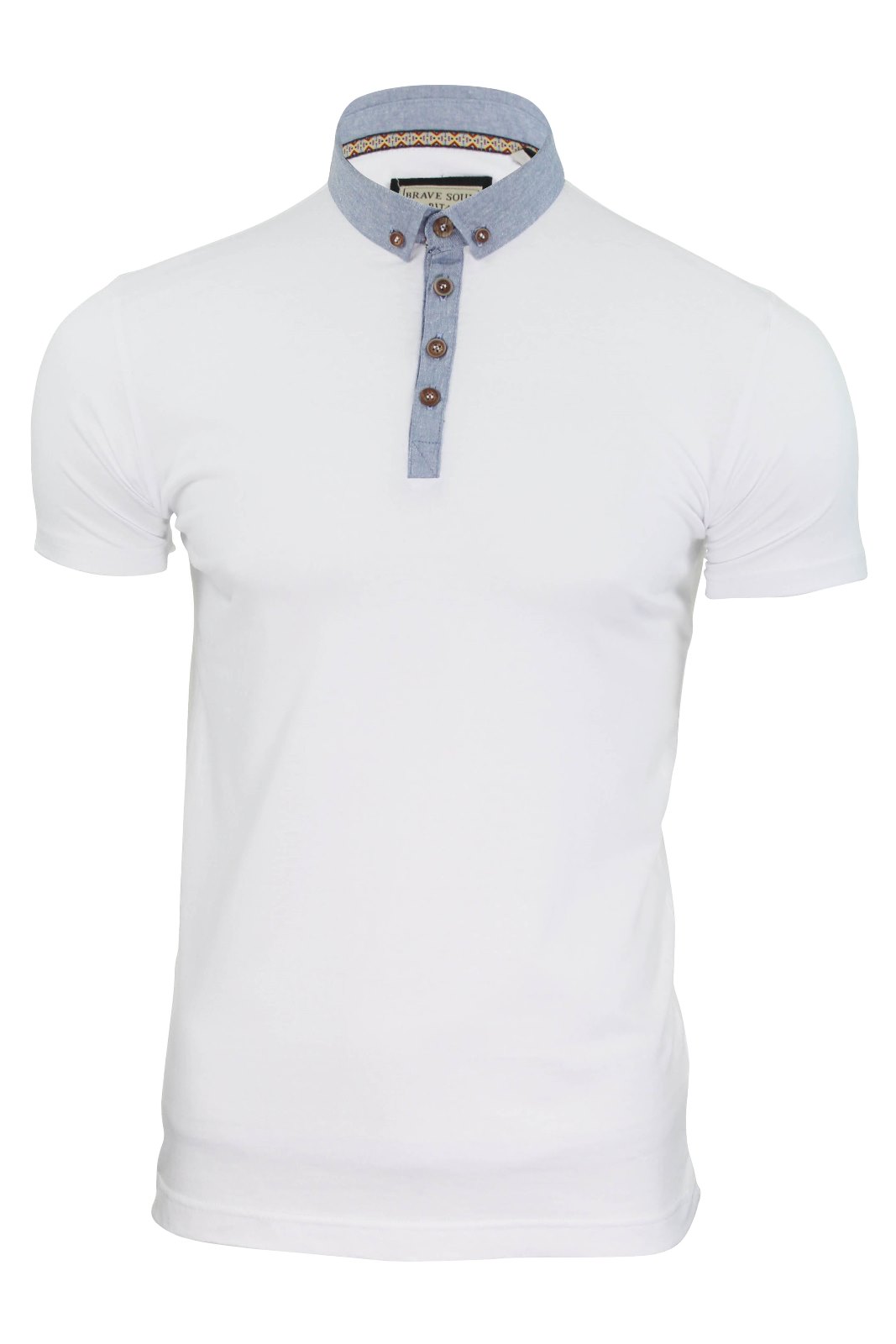 camisa cuello corto hombre