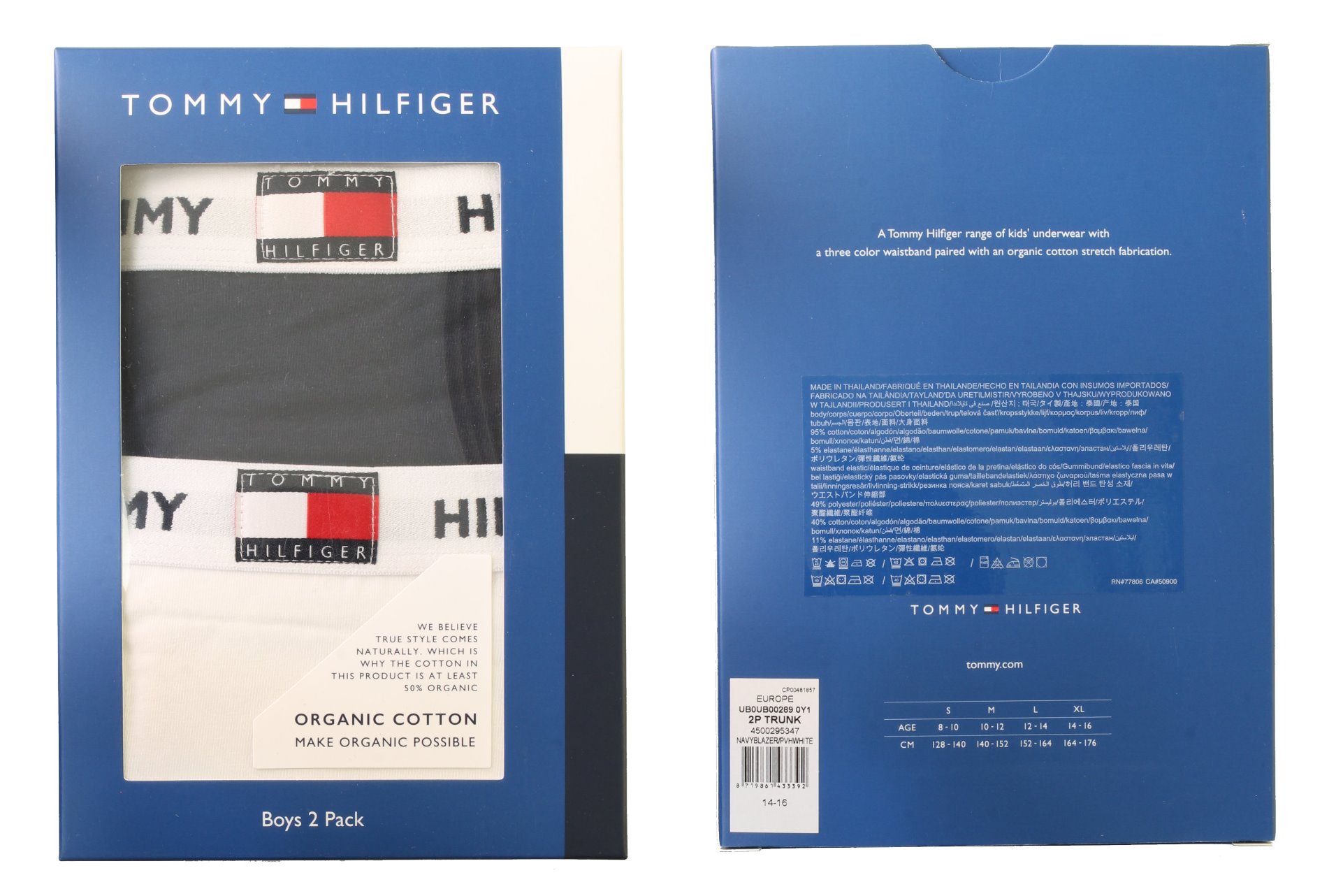 Tommy Hilfiger Boys Boxer Shorts//Trunks Boxed 2-Pack
