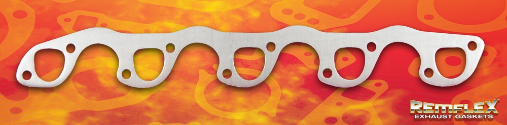 Remflex Exhaust Header Gasket 6007; D-Port .125/" for Dodge 8.0L V10