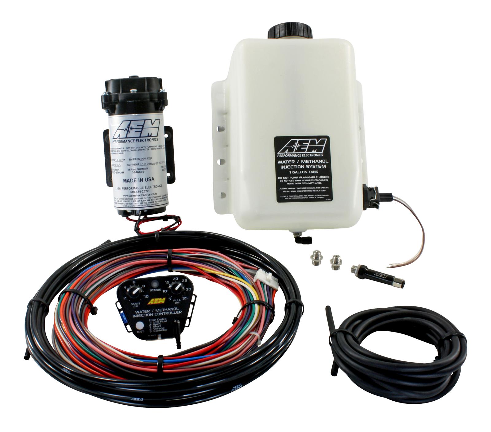 AEM Electronics 30-3300 Universal Water/Methanol Injection Kit - 1 Gallon Tank