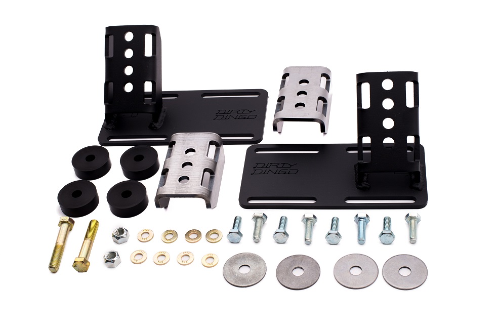 Dirty Dingo Adjustable Engine Mounts 2014UP Gen V LT1 Swap Universal
