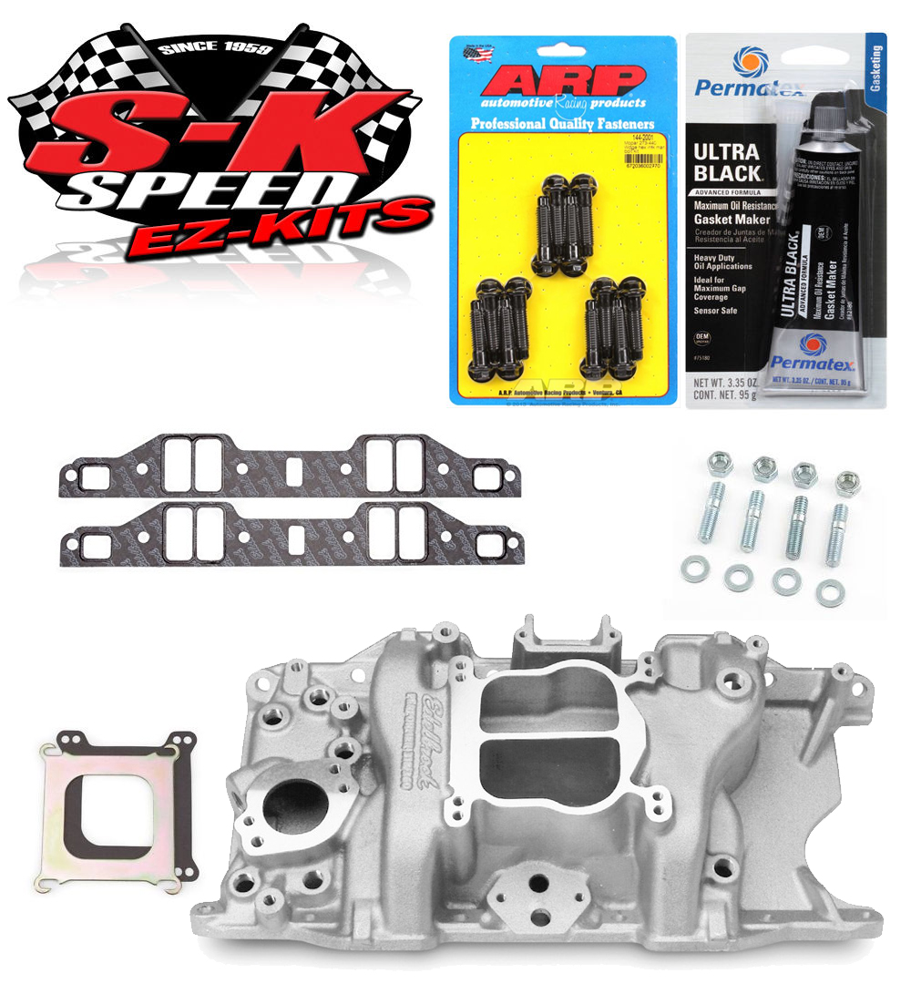 Edelbrock 2176 Performer Intake Manifold w/Bolts/Gaskets/RTV Mopar 318/340/360 18227485548 eBay