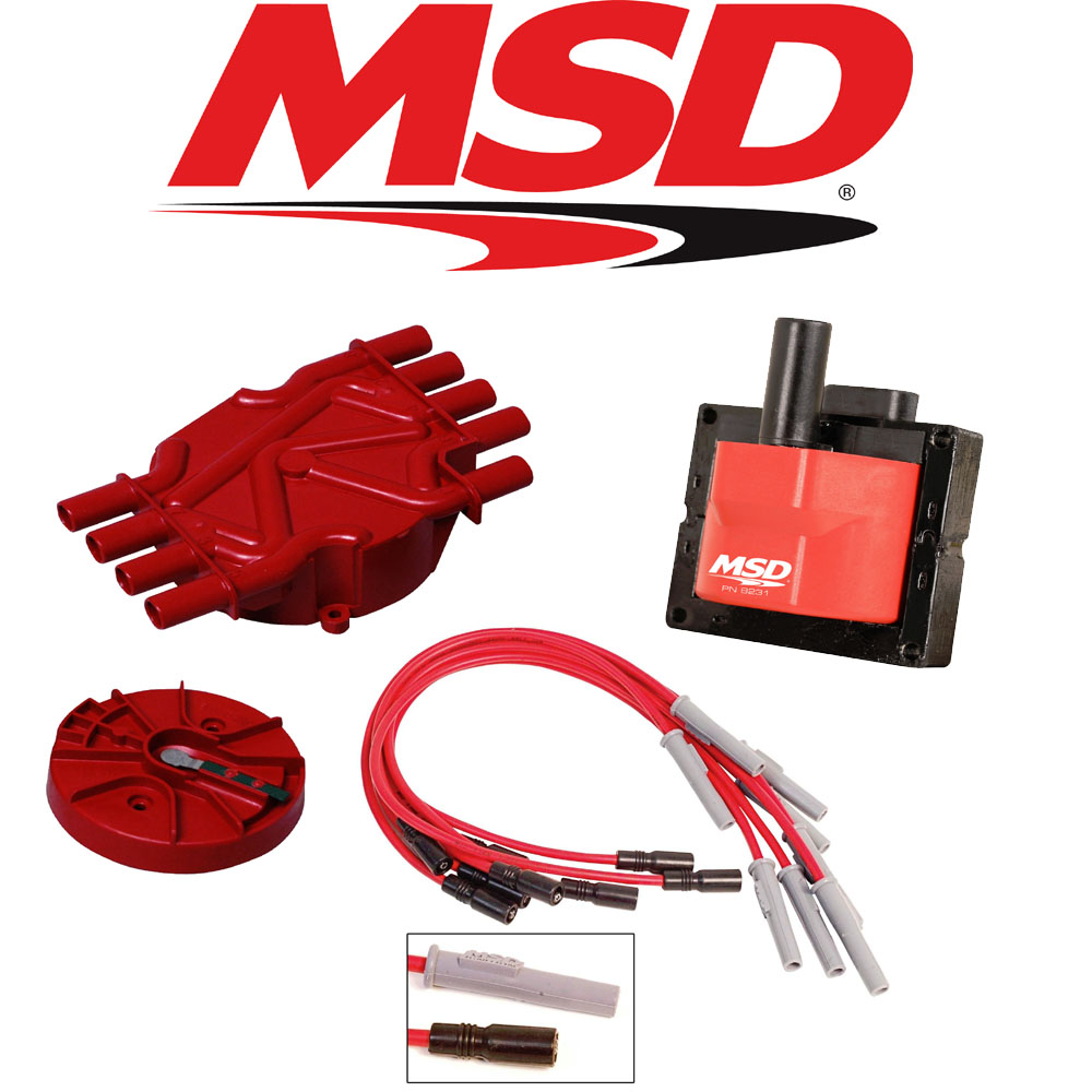MSD Ignition Tuneup Kit 9600 Chevy/GMC Vortec 7400/454 Cap/Rotor