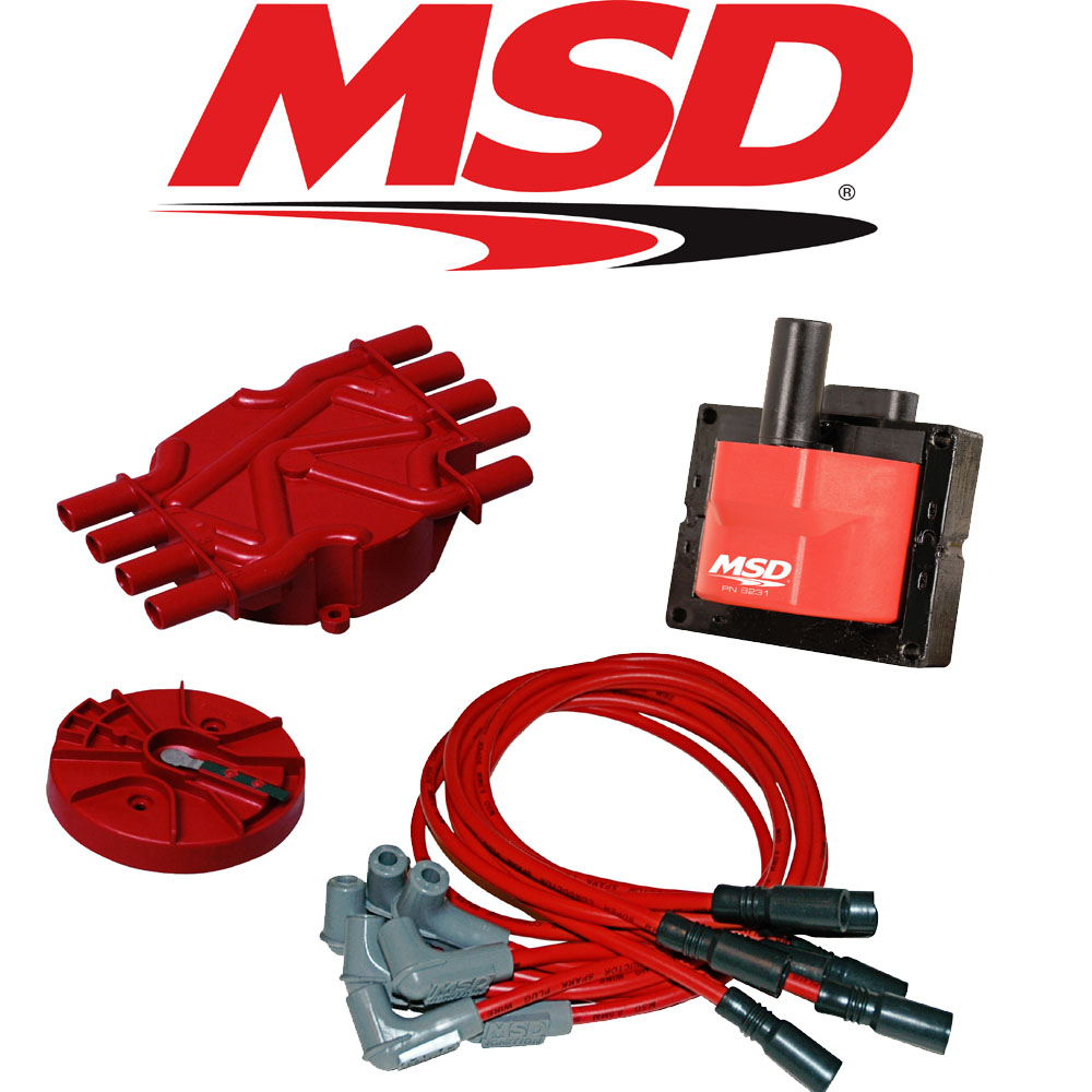 MSD Ignition Tuneup Kit - 96-98 Chevy/GMC Vortec 5.0/5.7L Cap/Rotor/Coils/ Wires