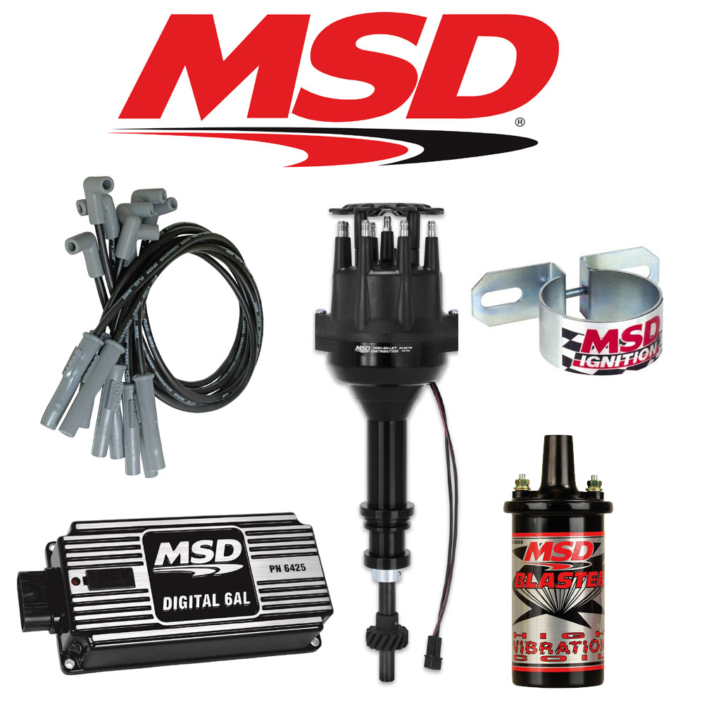 MSD Ignition Kit Black Digital 6AL/Distributor/Wires/Coil Ford351CM