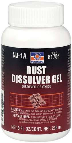 Permatex 81756 Naval Jelly Rust Dissolver Gel - Brush or Spray On - 8oz ...